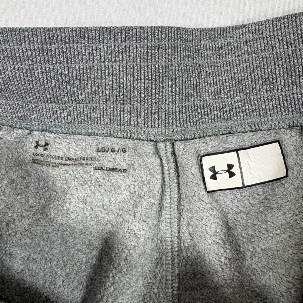 Under Armour Utah Utes Men's Size L Gray ColdGear Sweatpants Joggers Athleisure
